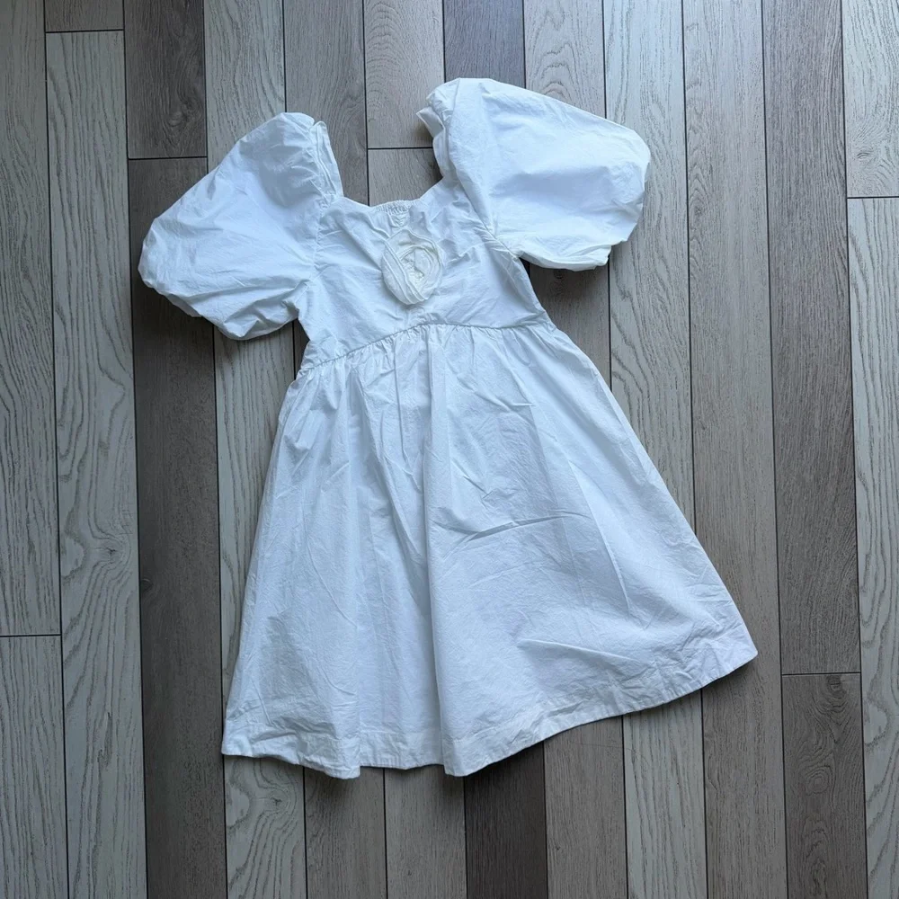 Zara Elegant White Kids Dress